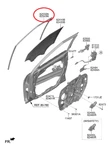Kia Seltos SP2 Front Door Wdo Glass Rh Run Assy 2019-2021 -genuine. Fixed Price $79.11.