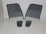 1955 - 1959 Chevrolet Pickup Truck Suburban Grey Glass Vents Doors Black Frame. Fixed Price $480.00.