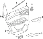 Genuine Audi Belt Weather-strip 89A-839-479. Fixed Price $54.86.