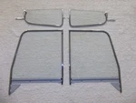 1955-1959 Chevrolet Pickup Truck Suburban Clear Glass Vents Doors Chrome Frame. Fixed Price $450.00.