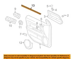 Chrysler Oem 07-17 Compass Front Door Interior Trim-belt W'strip 5074655AD. Fixed Price $104.38.