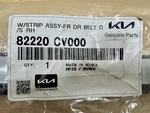 Kia EV6 Door Front Belt Moulding 82220 CV000. Fixed Price $100.00.