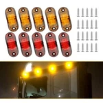 Red Amber Led Oval Side Marker Lights Truck Trailer Clearance Waterproof. Fixed Price $23.74.
