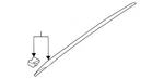 Genuine Volkswagen Windshield Molding 5C6-854-327-C-5AP. Fixed Price $132.59.