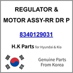 83401-29031 Hyundai Regulator & Motor Assy-rr Dr New Genuine Oem Part. Fixed Price $61.99.