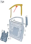 New Vw ID.4 E21 Front Left Door Window Guide 11A837439K5AP Genuine. Fixed Price $196.35.