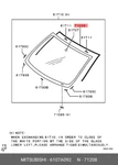 Genuine Oe Mouldingwindshield 6107A092 For Mitsubishi 6107-A092. Fixed Price $62.57.
