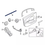 Genuine Ford Door Window Belt Weatherstrip LJ8Z-5821457-A. Fixed Price $42.76.