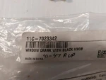 1941-47 Ford Pickup Window Crank With Black Knob, 11C-7023342. Fixed Price $14.67.