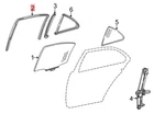 Mercedes-benz Rear Rh Door Window Run Channel- 210-735-02-25 -for Mbz E55 & More. Fixed Price $51.00.