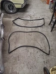 1968 Plymouth Barracuda Fastback Windshield & Rear Glass Seals Gaskets. Fixed Price $130.00.
