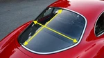 Original Rear Glass Trim Alfa Romeo Giulietta Sprint Speciale For Restoration. Fixed Price $199.95.