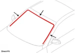 Front Windshield Molding Trim, 2005-TO-2010 Bmw 650I, M6, 2-DR, Oem #51317008911. Fixed Price $44.95.