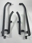 1955-57 Chevrolet 2 Dr. Ht. Quarter Glass Window Tracks M3. Fixed Price $199.95.