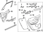 Genuine Acura Door Window Belt Weatherstrip 86537813. Fixed Price $41.82.