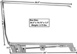 Mustang Door Glass Window Frame Kit Coupe Rh 1967 - 1968 Dynacorn. Fixed Price $216.95.