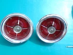 1963, 1/2 Ford Galaxie 500 Xl Tail Light Housings L&r W/ Lens. Convertible.. Fixed Price $99.00.