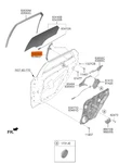 Genuine New Door Rear, Lh Channel Assy Hyundai Elantra 2019-2024. Fixed Price $21.00.
