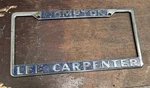 Rare Lee Carpenter Vw Compton Calif License Frame Tag Bug Bus Westfalia Kombi. Fixed Price $324.99.