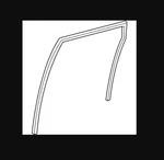 Honda Channel, Left Rear Door Run 72775-TLA-A11. Fixed Price $40.00.