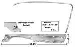 1965-66 Ford Mustang Fastback Door Window Frame Kit Rh. Fixed Price $287.89.