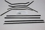 Window Sweeps Weatherstrip For 1958 Chevrolet Bel Air Hardtop Black Front Rear. Fixed Price $311.29.