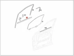 Genuine Mercedes W164 X164 Gl-class M-class Trim Strip Outside Left 1646907580. Fixed Price $91.67.