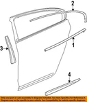 Gm Oem 10-16 Lacrosse Rear Door Exterior Trim-belt W'strip 20912196. Fixed Price $248.42.