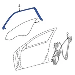 For Dodge Challenger 2008-2023 4575890AK Front Right Window Channel. Fixed Price $198.34.