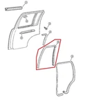 Door Glass Weatherstrip 055255458AB Jeep Grand Cherokee New Oem. Fixed Price $130.00.