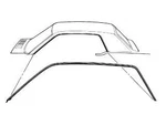 Mustang Roof Rail Weatherstrip Coupe Pair 1964 1965 1966 - Daniel Carpenter. Fixed Price $18.95.