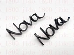 2PCS Nova Badge For 1969-72 Chevrolet Trunk Emblem 8701089 Gloss Black. Fixed Price $40.89.