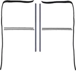 Oer CR1062 Glass Run & Window Felt-anti Rattle Set For 1967-1972 Chevrolet, Gmc. Fixed Price $107.48.