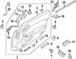Genuine Nissan Door Window Belt Weatherstrip 80835-6GP0A. Fixed Price $184.60.