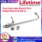 Dual Chrome Fuel Line 1552 For Holly 4150 Double Pumper Carburetor Fit 3/8" Hose. Fixed Price $15.85.